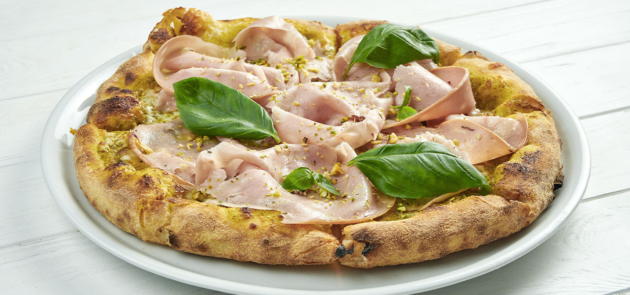 con Mortadella e Pistacchio